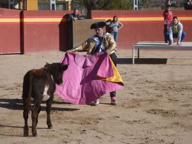  Dressed as a bullfighter 
